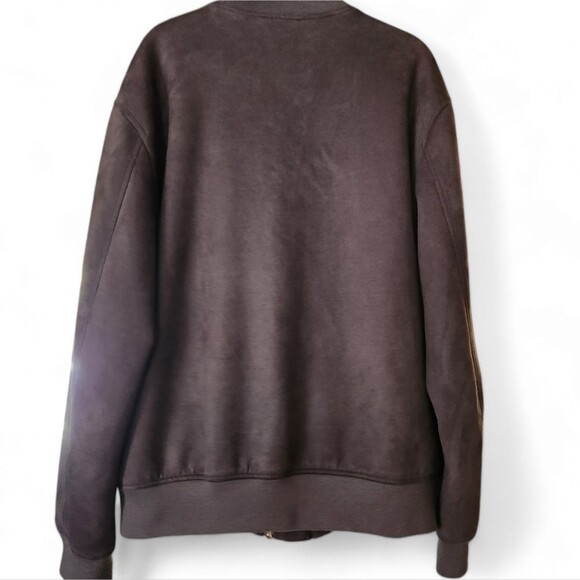 Zara faux suede jacket men's XL comfortable fall winter warm basic - Picture 5 of 9